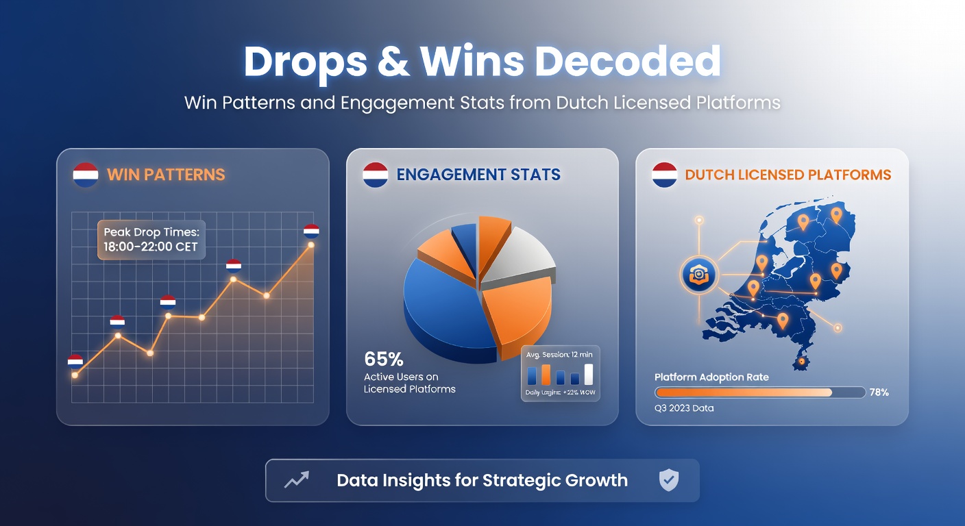 Grafiek met Drops & Wins promoties en winnende spelers op Nederlandse casino platforms, inclusief staafdiagrammen van dagelijkse drops en totale prijzenpotten