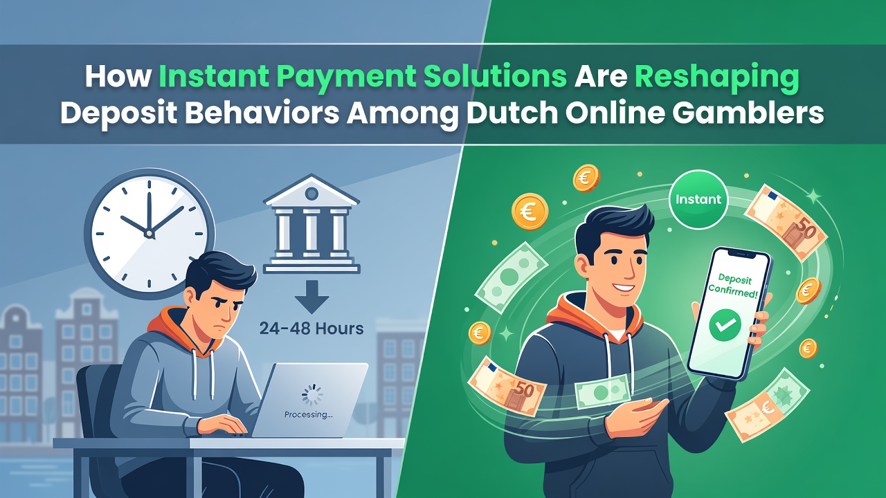 Grafiek die de toename van instant stortingen bij Nederlandse online casinos illustreert